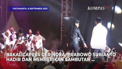 Prabowo Bicara soal Money Politik Jelang Pemilu 2024 di Milad Ponpes Ora Aji Asuhan Gus Miftah