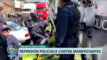 Manifestación termina en golpes en San Mateo Atenco