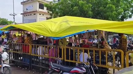 Jhalawar City Fourlane's service lane victim of encroachment