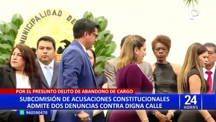 Digna Calle: Subcomisión da cuenta de dos denuncias en su contra por abandono de cargo