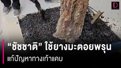 มิติใหม่คน กทม.!  "ชัชชาติ" ใช้ยางมะตอยพรุนแก้ปัญหาทางเท้าแคบ | HOTSHOT เดลินิวส์ 09/09/66