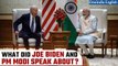 G20: PM Modi holds bilateral talks with Joe Biden on G20 sidelines | Know key points | Oneindia News