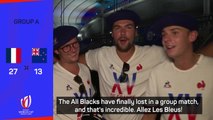 French fans celebrate a winning start to a home World Cup