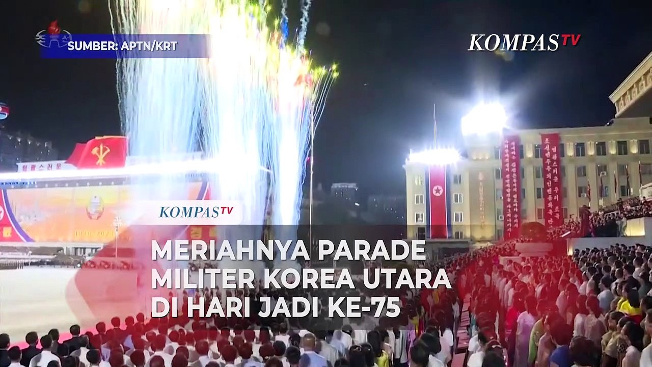 Kim Jong Un dan Putri Saksikan Megahnya Parade Militer Rayakan Hari Jadi ke-75 Korea Utara