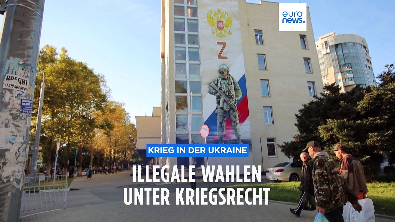 Russland hält 'Wahlen' in den besetzten ukrainischen Gebieten ab - trotz Kriegsrecht