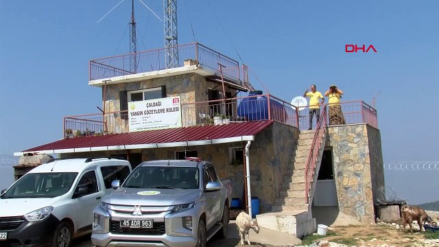 Manisa'da 35 yıldır görev yapan duman gözcüsü emekli oldu, görev eşi tarafından devralındı