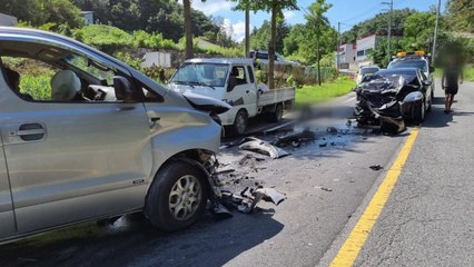 안동서 중앙선 침범 승합차 정면충돌...1명 숨져 / YTN