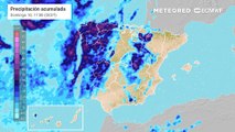 Chubascos y tormentas localmente fuertes este fin de semana en España