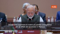 SOTTOTITOLI Terremoto Marocco, Modi al G20: Pronti a inviare migliore assistenza possibile