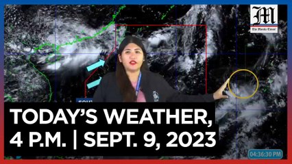 Today's Weather, 4 P.M. | Sept 9, 2023