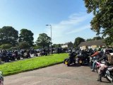 Bikers pay emotional farewell to Sam Beaven in Forres