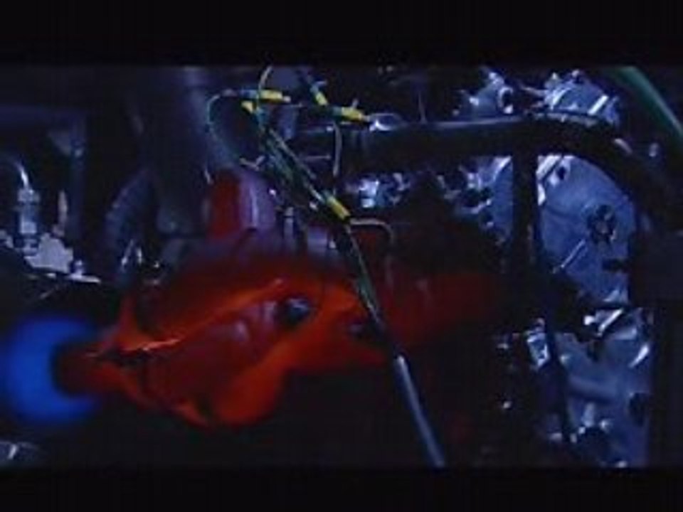 Moteur Renault F1 V10 au banc d'essai