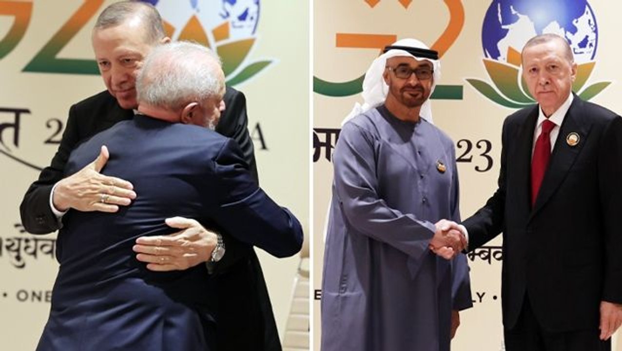 G20 Zirvesi'nde ikili temaslar! Cumhurbaşkanı Erdoğan, BAE ve Brezilya devlet başkanlarıyla görüştü