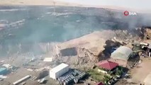 Elazığ’da korkutan yangın: Alevler büyük bir alana yayıldı