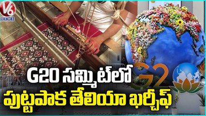 Puttapaka Telia kerchief Exhibits In G20 Summit At Delhi _ V6 News