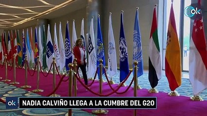 Nadia Calviño llega a la Cumbre del G20
