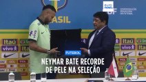 Neymar contraria Jesus no Brasil, marca dois à Bolívia e deixa Pelé para trás