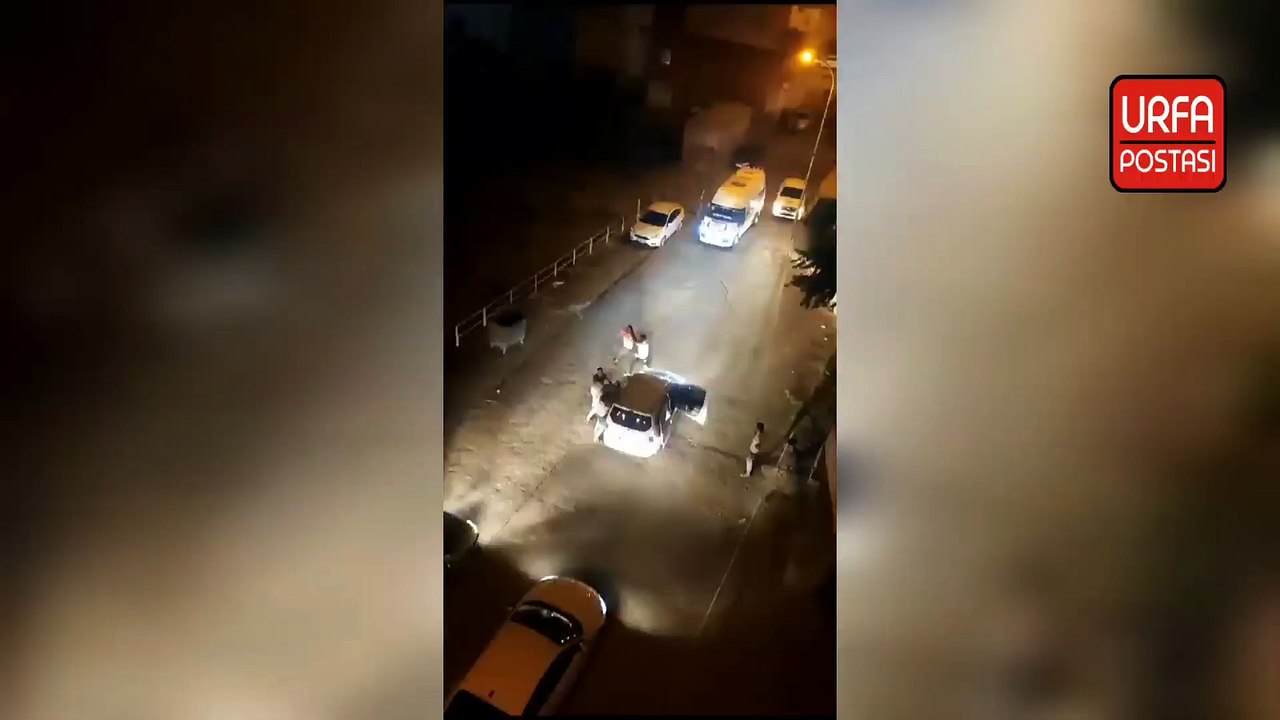 Viranşehir'de alacak verecek kavgası kameraya yansıdı