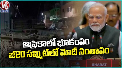 Morocco Earthquake_ Emotional PM Modi reacts amid G20 Summit _ Africa Earthquake _ V6 News