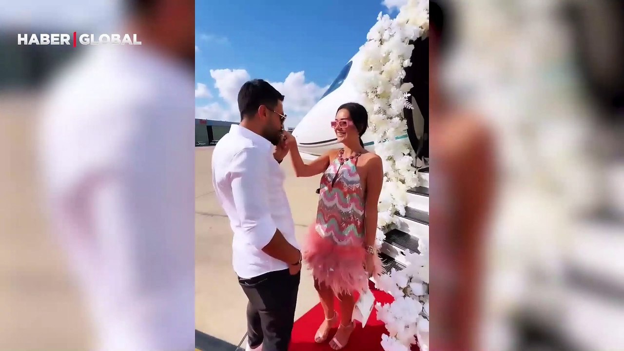 Engin Polat, eşi Dilan Polat'a evlilik yıl dönümünde uçak mı aldı? Sosyal medya yıkıldı