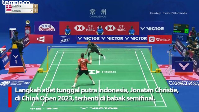 Hasil China Open 2023 Kalah dari Viktor Axelsen, Langkah Jonatan Christie Terhenti