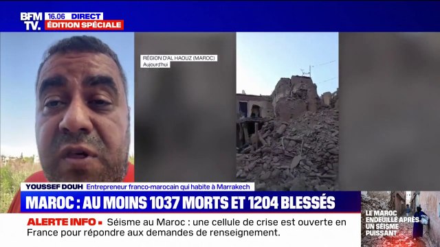 Séisme au Maroc: Quand ça ne vous arrive jamais, vous avez l'impression que c'est la fin du monde , témoigne cet entrepreneur franco-marocain habitant à Marrakech