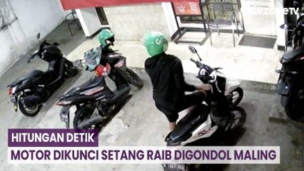 Hitungan Detik, Motor Dikunci Setang Raib Digondol Maling di Kelapa Gading