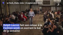 Retour de Ralph Lauren pour lancer la Fashion week de New York