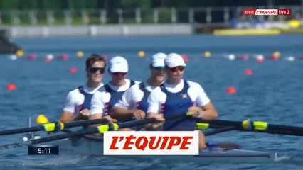 Le quatre sans barreur français termine sixième de la finale - Aviron - Mondiaux (H)