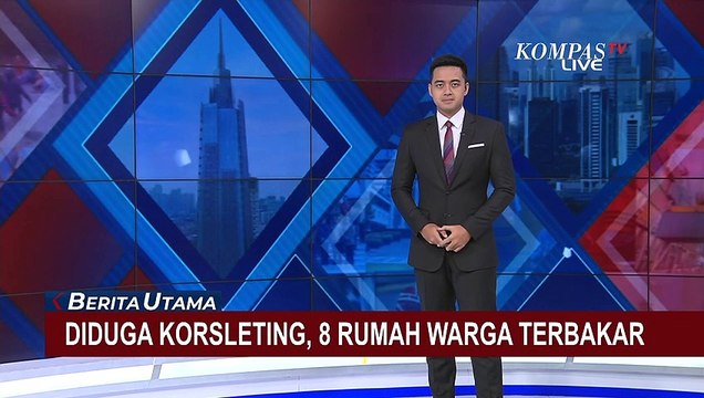 Diduga Korsleting Listrik, 8 Rumah Warga di Blora Hangus Dilahap Si Jago Merah