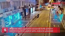 Alkol denetiminden kaçmak istedi, aracını polisin üzerine sürdü