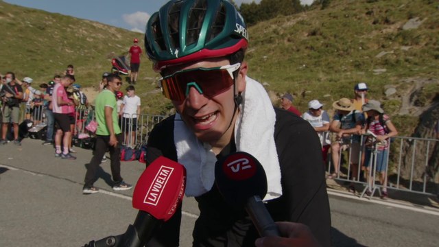 Tour d'Espagne 2023 - Cian Uijtdebroeks : Chapeau to Remco Evenepoel, he suffered and there he won the stage, mentally he is strong