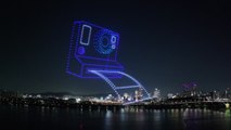 [영상] 한강 밤하늘 '드론 불빛'으로 수놓다...'한강 드론 라이트쇼' / YTN