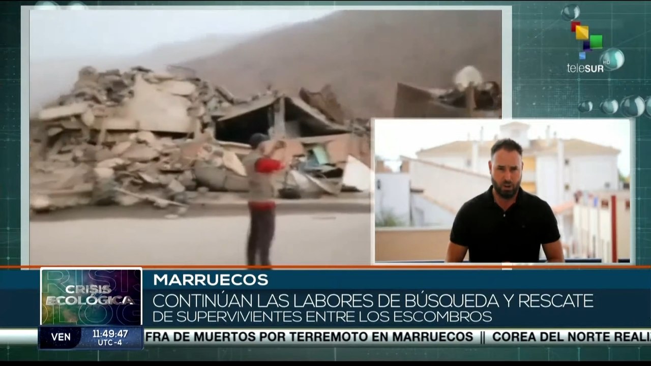 Marruecos: Continúan labores de búsqueda y rescate de sobrevivientes