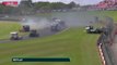 British Truck Racing Championship 2023 Donington Race 4 Start Smith Big Crash