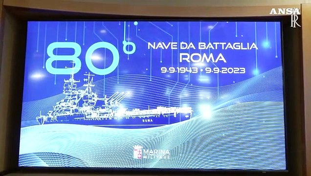 Mattarella alla commemorazione dell'affondamento della Corazzata Roma