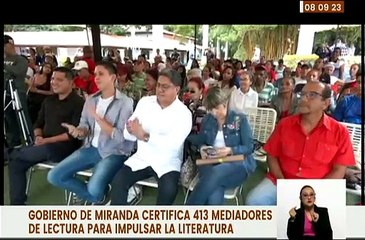 Gobierno de Miranda y el Plan “A Viva Voz” llevó la literatura con certificación a 413 lectores