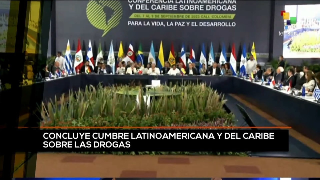 teleSUR Noticias 15:30 09-09: Concluye Cumbre Latinoamericana y del Caribe sobre Drogas