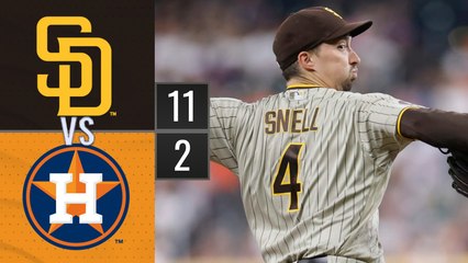 Resumen Padres de San Diego vs Astros de Houston MLB 08-09-2023