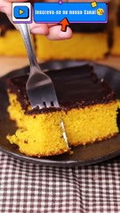 Receita de Bolo de Cenoura com Casquinha de Chocolate