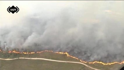 Incendi in Spagna, le immagini dall'alto