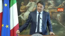 Renzi: «Ue non chiuda occhi su migranti come a Srebrenica»