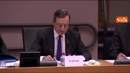 Draghi: non esiteremo ad agire se inflazione troppo bassa