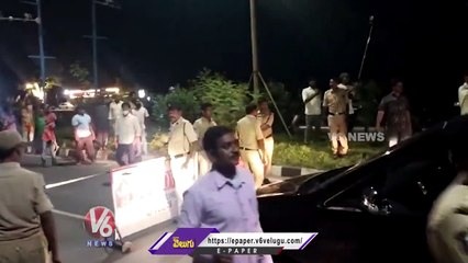 Police Stops Pawan Kalyan When He Was Moving To Wards SIT Office | Andhra Pradesh | V6 News