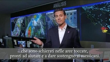 Patricia, Pena Nieto in tv: «Non possiamo ancora abbassare la guardia»