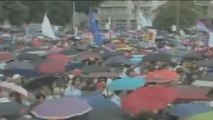 La pioggia sul Family Day: «Manifestazione bagnata, manifestazione fortunata»