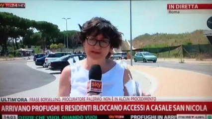 L’inviata di Sky abbandona la diretta a Casale San Nicola: «Non mi sento bene, svengo»