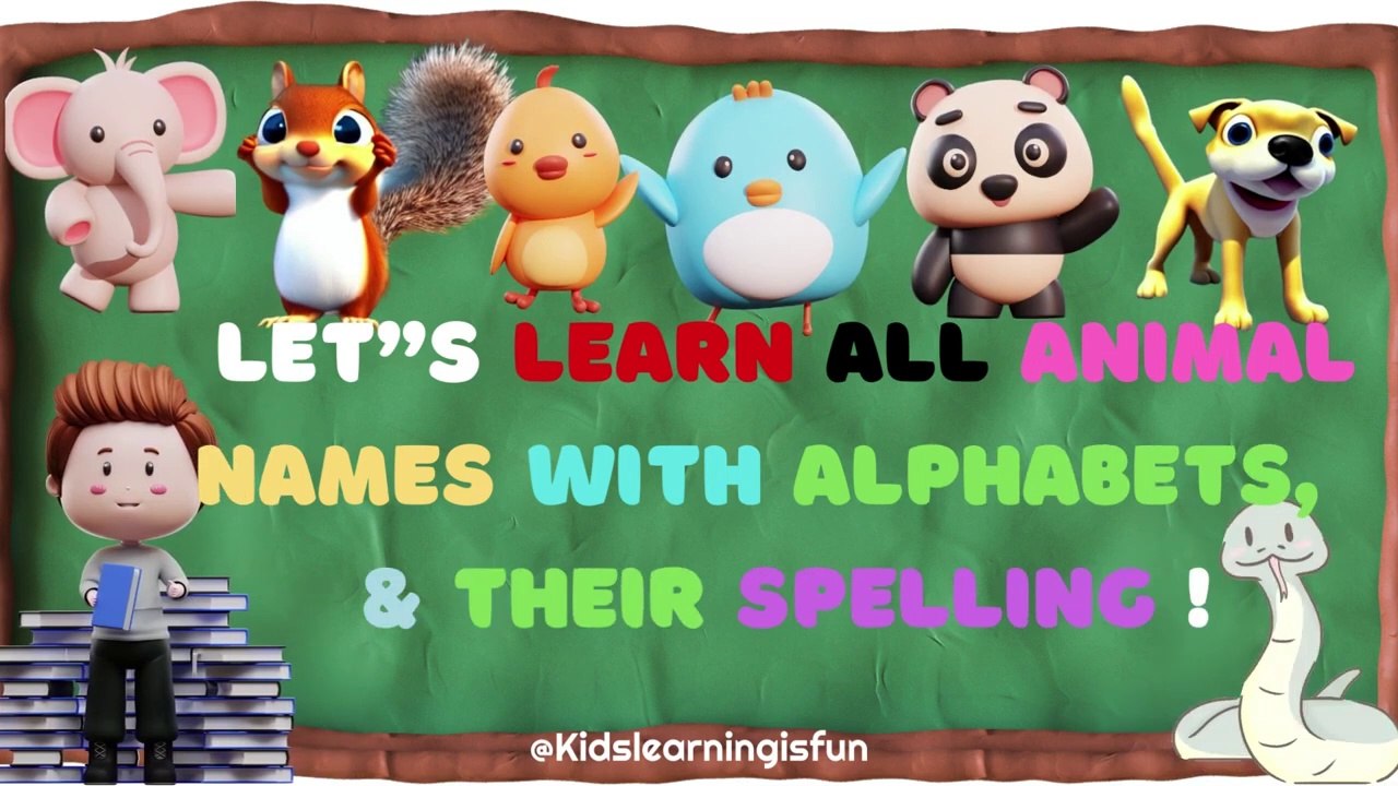 Alphabet Animals – Learn the Alphabets_Animal Names & Sounds_ Let's learn all animal names_Kids, learning is fun_kids