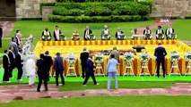 G-20 zirvesi kapsamında liderler Mahatma Gandhi'nin anıt mezarına çelenk bıraktı