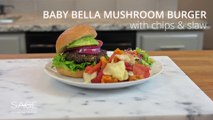 Baby Bella Mushroom Burger  | Delicious  Burger Food Recipe